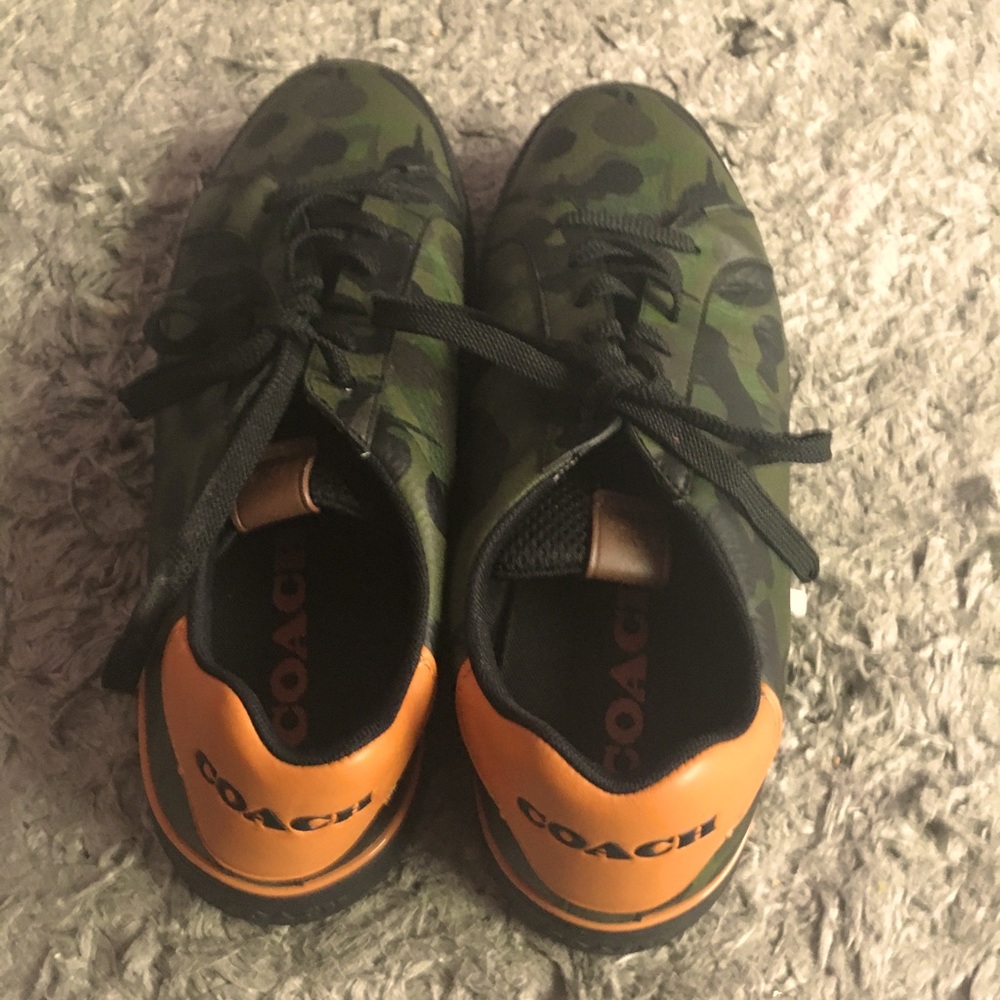 Camouflage Coach tennis shoes